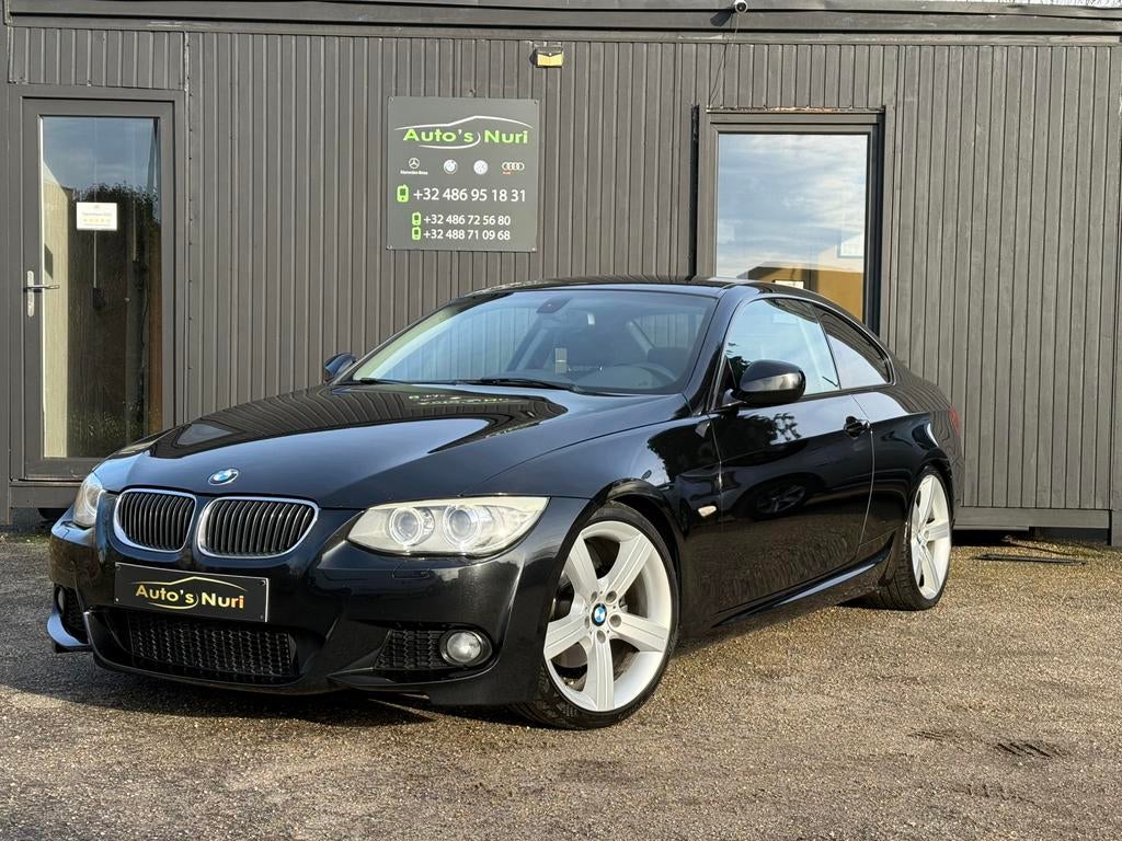 Bmw 320d e92 lci coupe M-pakket diesel 184ps 12M GARANTIE, Auto's, Euro 5, Achterwielaandrijving, Zwart, USB