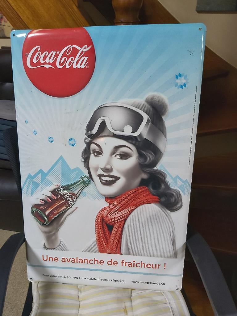 coca-cola reclamebord, Ophalen of Verzenden, Gebruikt, Reclamebord