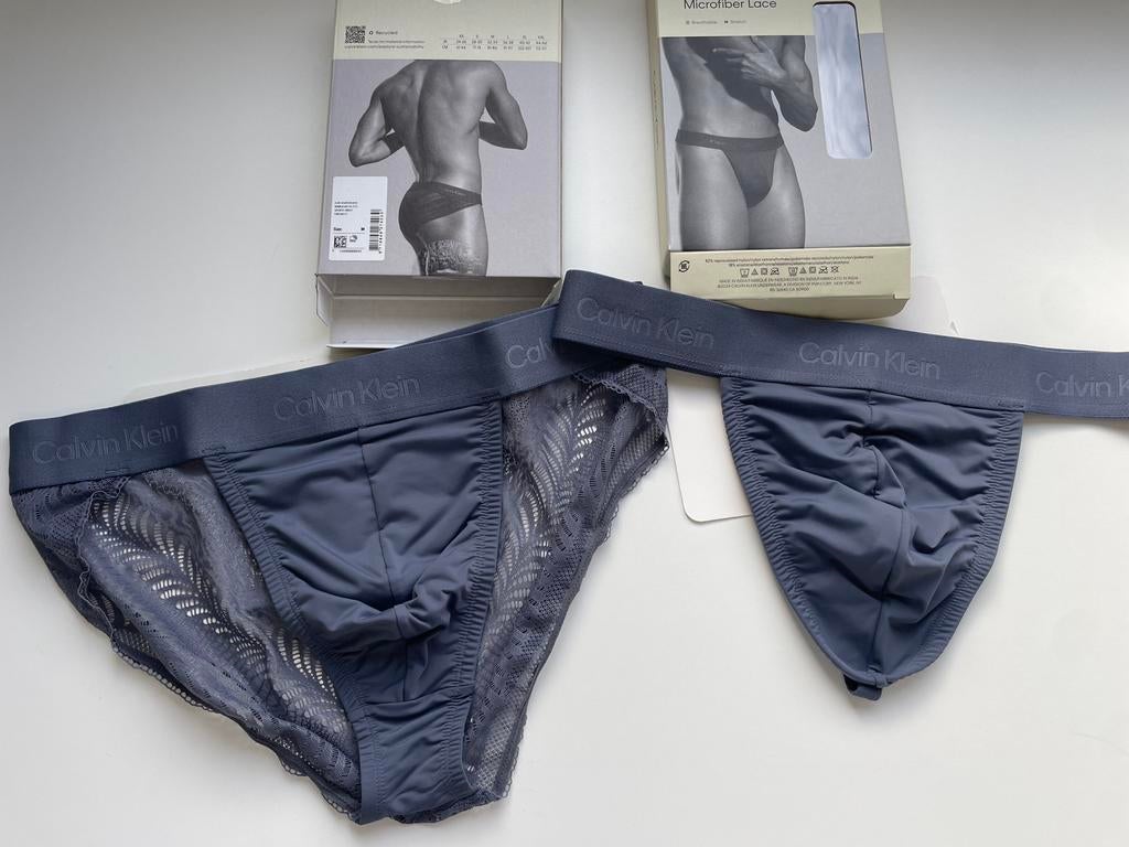 Calvin Klein Sculpt Lace Set, Kleding | Heren, Ondergoed, Verzenden, Grijs, Calvin Klein, Slip