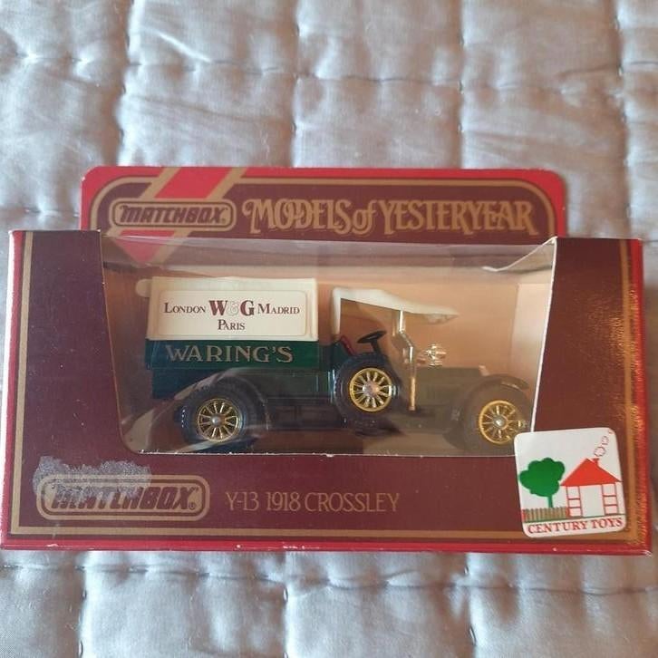 MATCHBOX Y13 1918 CROSSLEY van WARING´S*MOYY*1/43, Hobby en Vrije tijd, Modelauto's | 1:43, Zo goed als nieuw, Bus of Vrachtwagen