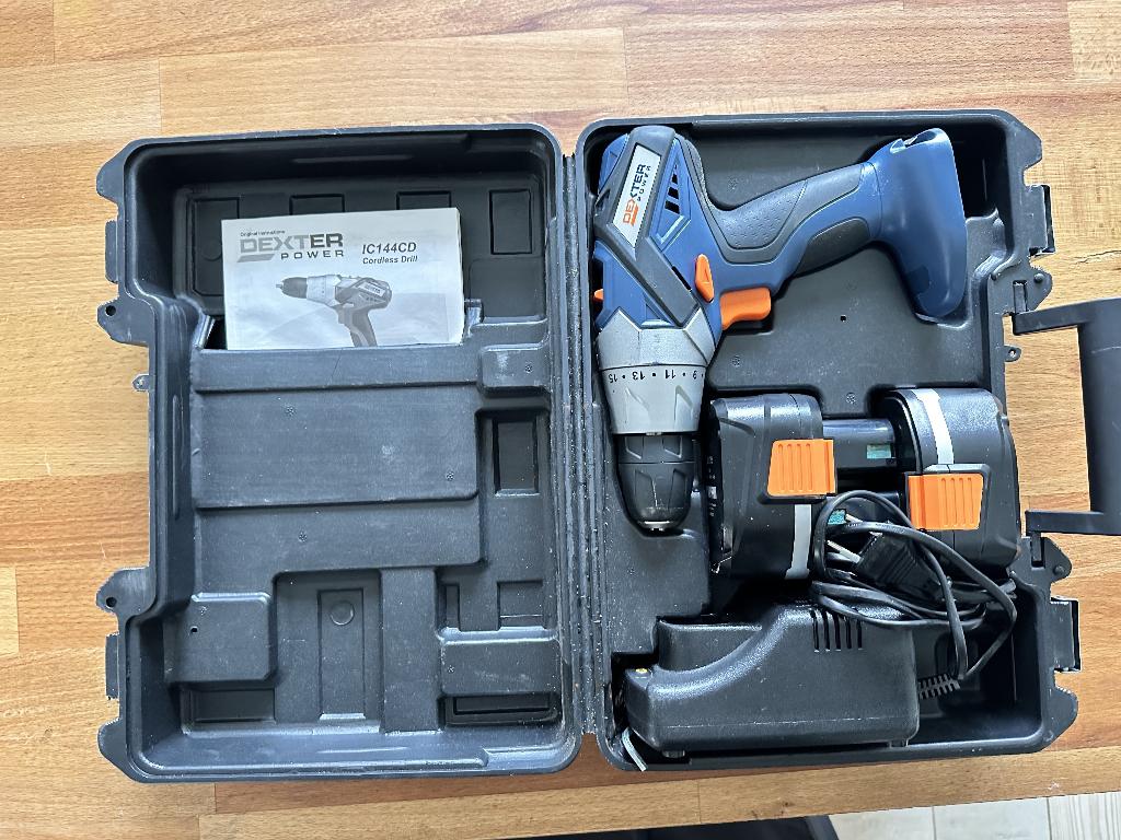 Perceuse Dexter Power IC144CD, Bricolage & Construction, Enlèvement, Utilisé, Perceuse
