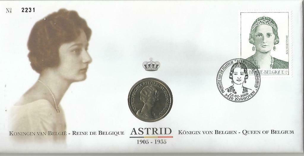 België 2000 - Numisletter OBP 2879 Koningin. Astrid, Met stempel, Koninklijk huis, Orginele gom, Ophalen of Verzenden