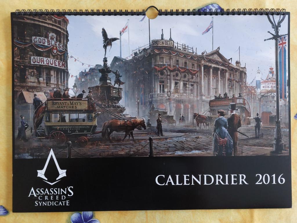 Calendrier Assassin'S Creed Syndicate, Divers, Calendriers, Enlèvement ou Envoi, Calendrier mensuel, Comme neuf