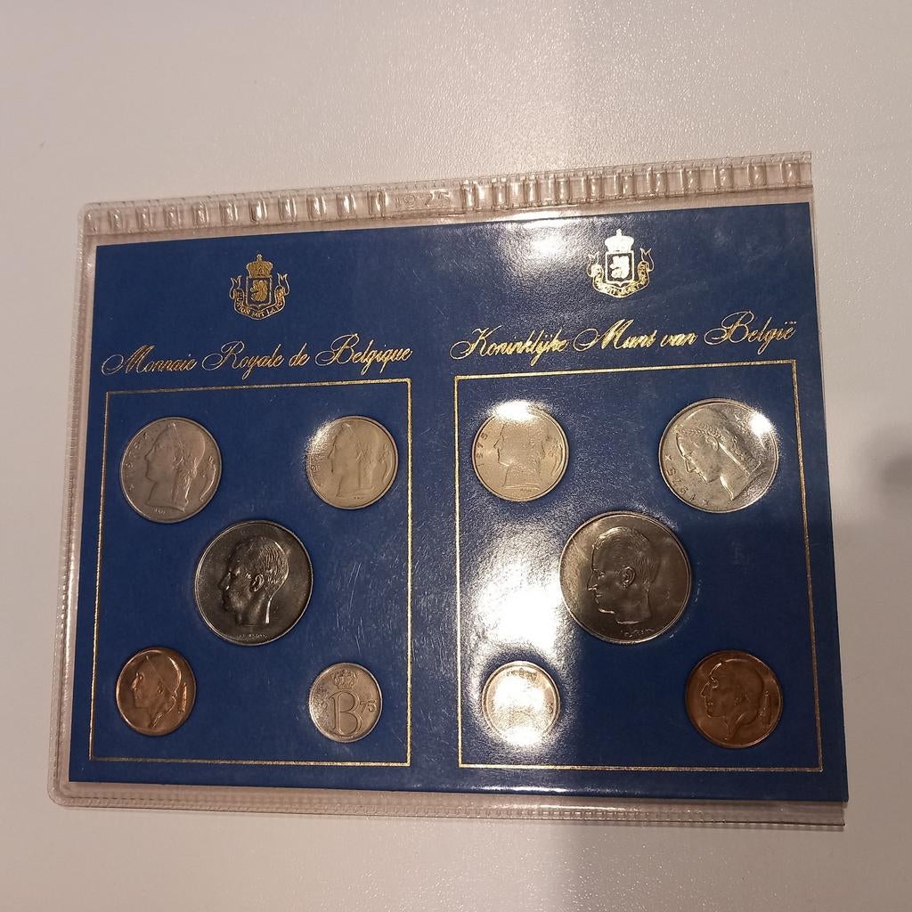 Ensemble de pièces royales de Belgique 1975 vl/fr, Enlèvement ou Envoi