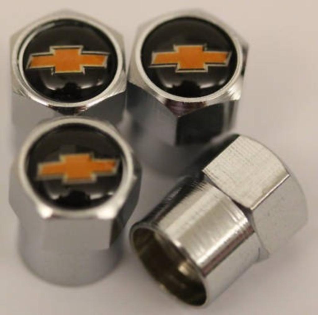 Chevrolet metalen ventieldopjes auto, Ophalen of Verzenden