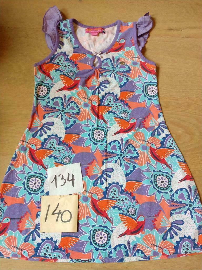 Zomerjurk vogels TDBB mt 134, Dutch Design Bakery Babes, Gebruikt, Meisje, Ophalen of Verzenden