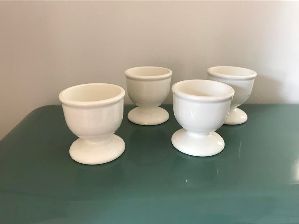 Emsa retro vintage set van 4 eierdopjes, Ophalen of Verzenden