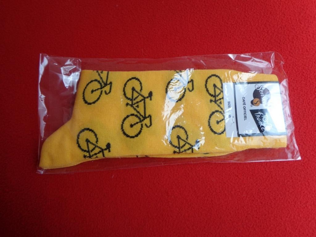 Chaussettes jaune Tour de France 2019 - 41/45, Verzamelen, Verzenden, Nieuw, Overige typen