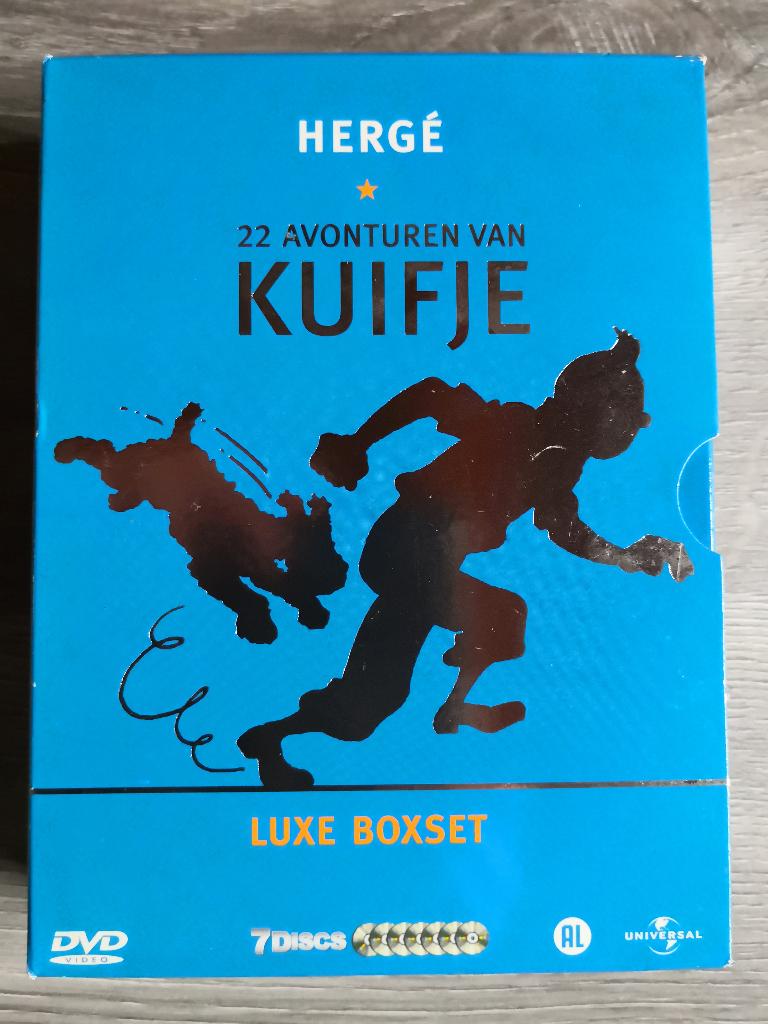 dvd box 22 avonturen van Kuifje, Ophalen of Verzenden