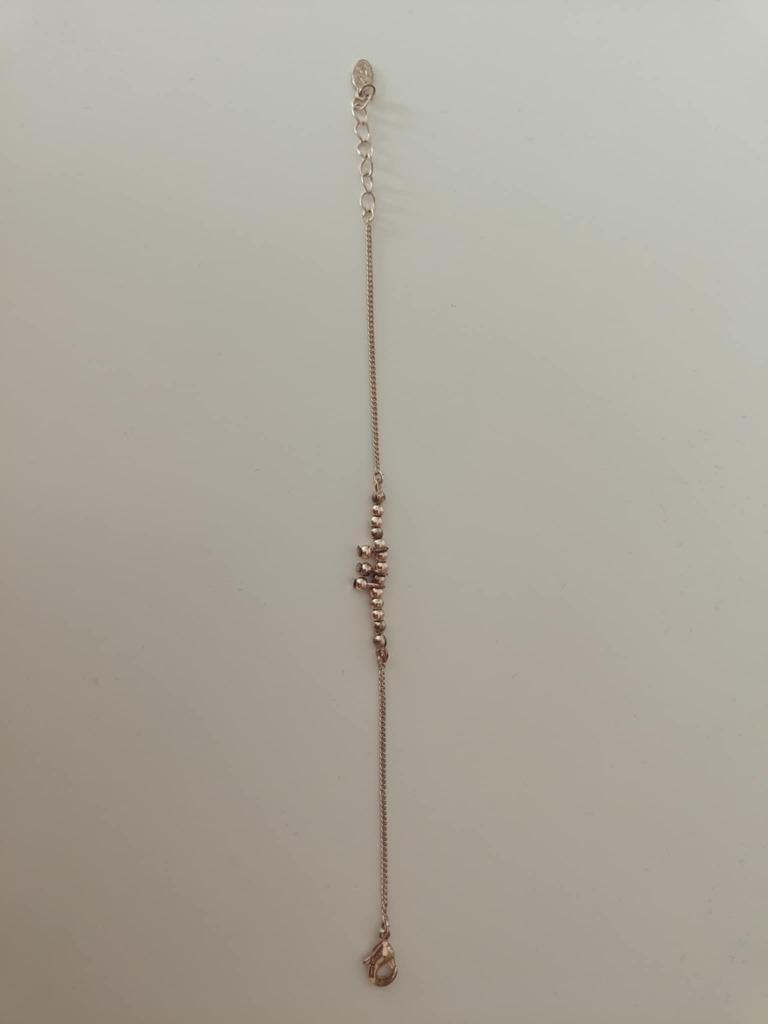 armbandje roos-goud, Bijoux, Sacs & Beauté, Bracelets, Enlèvement ou Envoi, Utilisé, Rose, Synthétique ou Plastique