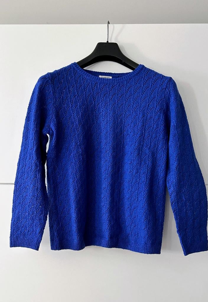 Damart kobaltblauwe pull, Blauw, Ophalen of Verzenden, Zo goed als nieuw, Maat 34 (XS) of kleiner