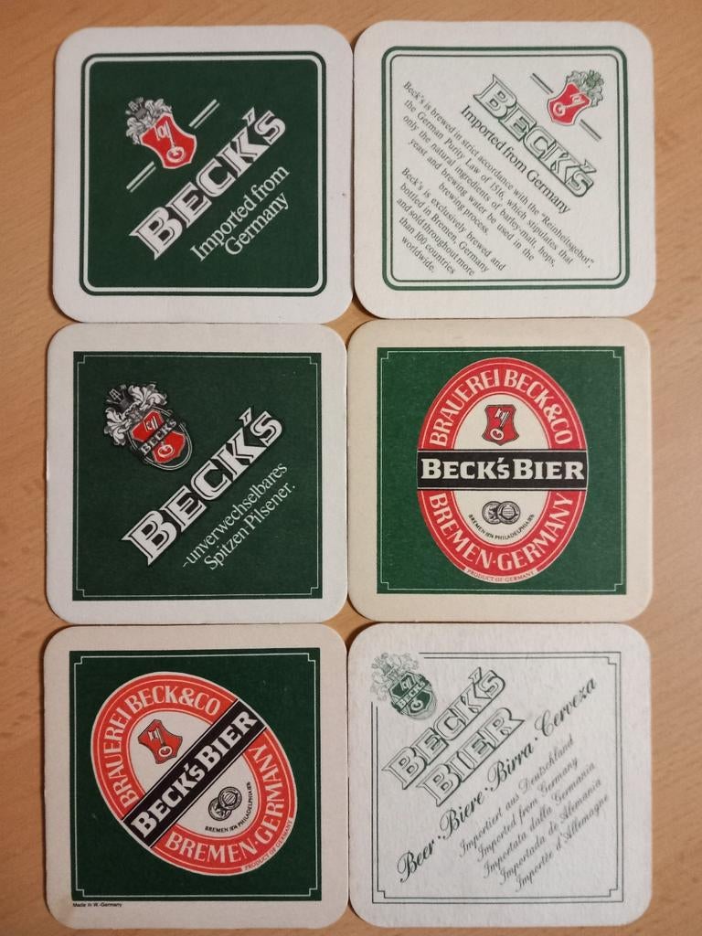Bierviltjes  Beck's (180), Verzamelen, Ophalen of Verzenden, Zo goed als nieuw