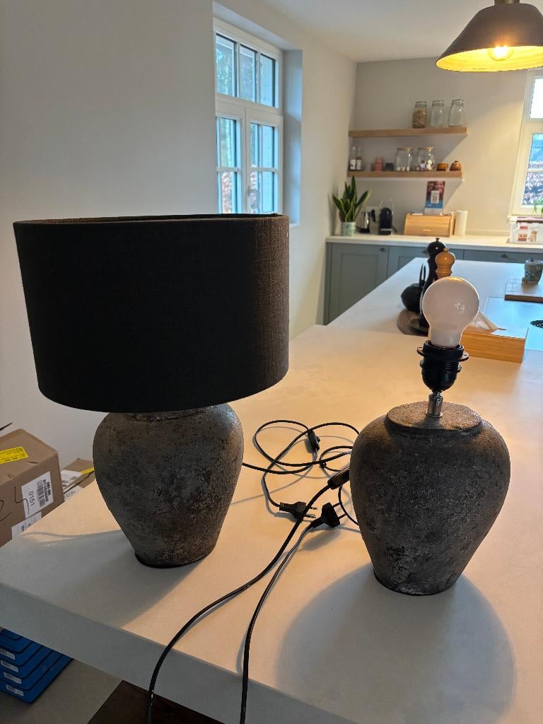 2 Tafellampen, 30 à 60 watts, Landelijk, Enlèvement, Ampoule LED