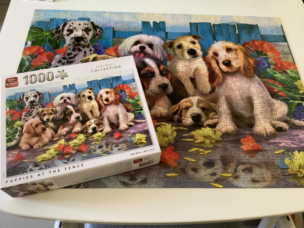 Puzzel van hondjes 1000 stuks, Enlèvement ou Envoi, 500 à 1500 pièces