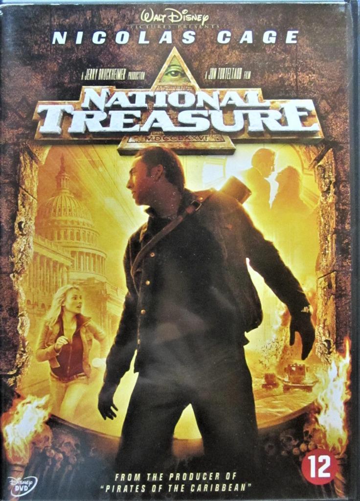 DVD- ACTIE- AVONTUUR- NATIONAL TREASURE 1 (NICOLAS CAGE)., Alle leeftijden, Ophalen of Verzenden, Zo goed als nieuw, Actiethriller