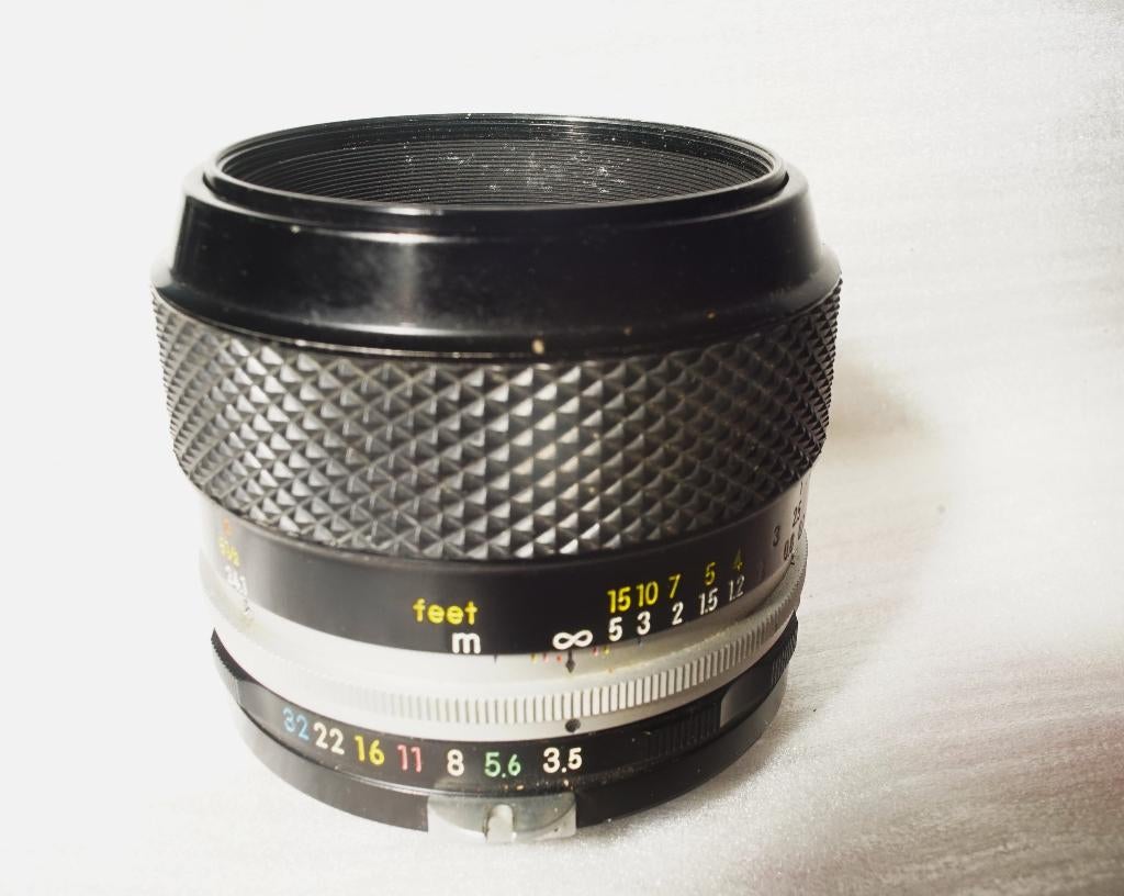 MICRO NIKKOR 55 mm 3.5 voor Nikon „F” pre-AI, Audio, Tv en Foto, Fotocamera's Analoog, Ophalen of Verzenden, Nikon