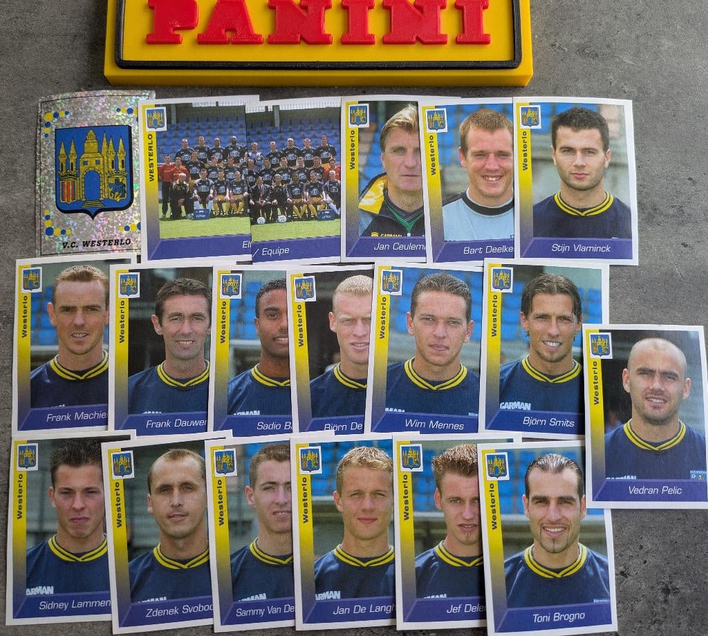 PANINI STICKERS 19X FOOTBALL 2003 WESTERLO  VOETBAL, Verzenden, Nieuw