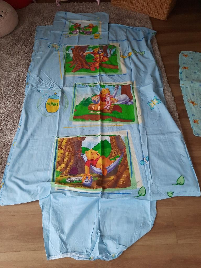 Dekbedovertrek Winnie the Pooh, Gebruikt, Eenpersoons, Blauw, Dekbedovertrek