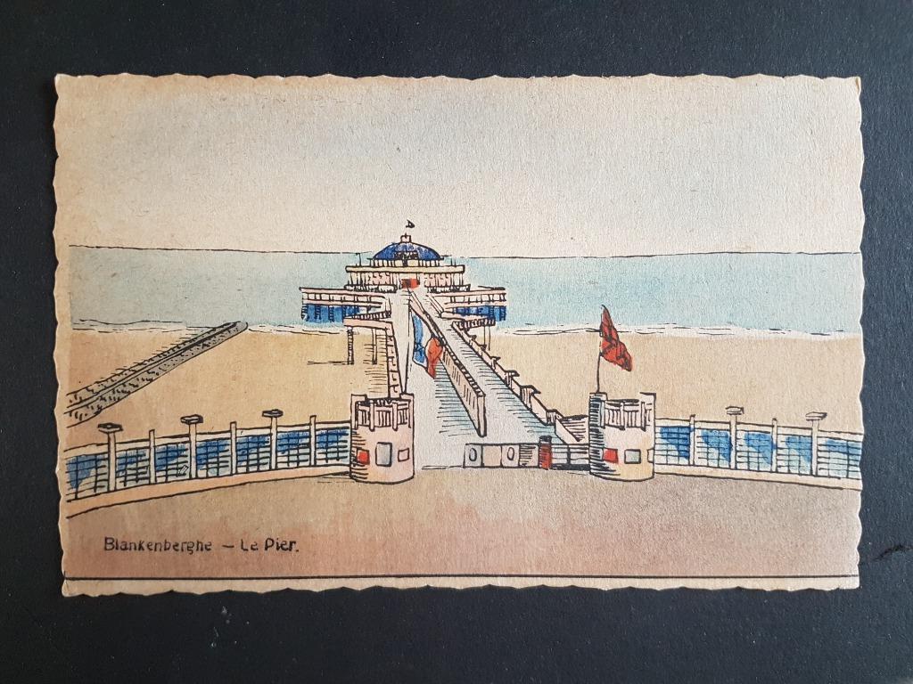 Postkaart Blankenberge Blankenberghe Le Pier, Verzamelen, Ophalen of Verzenden, 1920 tot 1940, Ongelopen, West-Vlaanderen