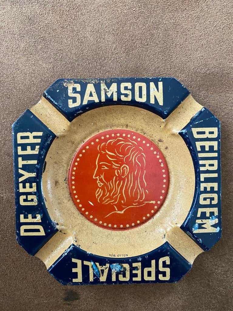 Asbak Brouwerij De Geyter Samson Bier, Verzamelen, Ophalen of Verzenden, Gebruikt, Asbak