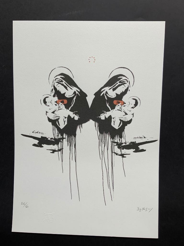 BANKSY TOXIC MARY litho genummerd en met stempe, Enlèvement ou Envoi