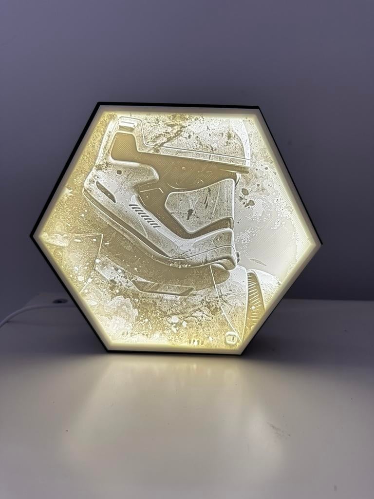 Star Wars LED Lichtbox – Unieke nachtlamp – 3D-geprint, Enlèvement, Neuf
