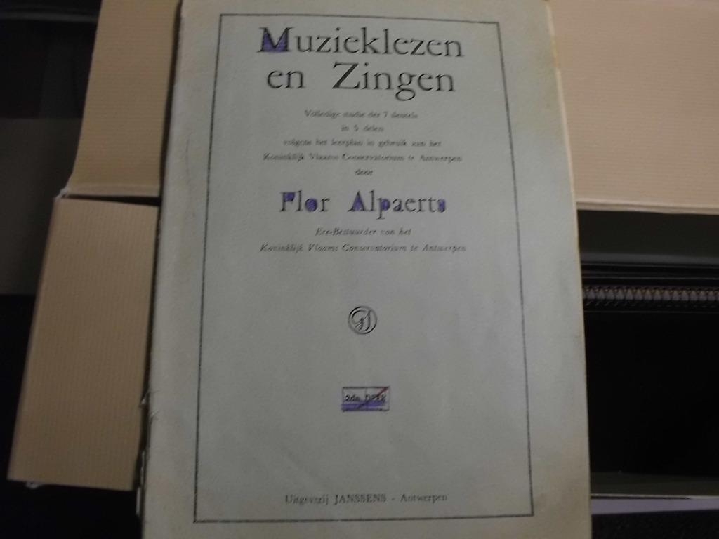Muziek lezen en zingen 2e Deel Flor Alpaerts, Flor Alpaerts, Overige onderwerpen, Ophalen, Gelezen