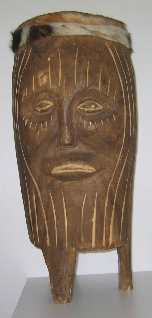 HOUTEN  TAM-TAM  UIT  AFRIKA  -  8031, Antiek en Kunst, Ophalen