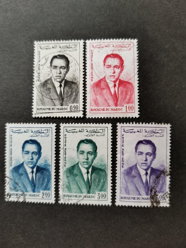 Marokko 1962 - Koning Hassan II, Postzegels en Munten, Ophalen of Verzenden, Marokko