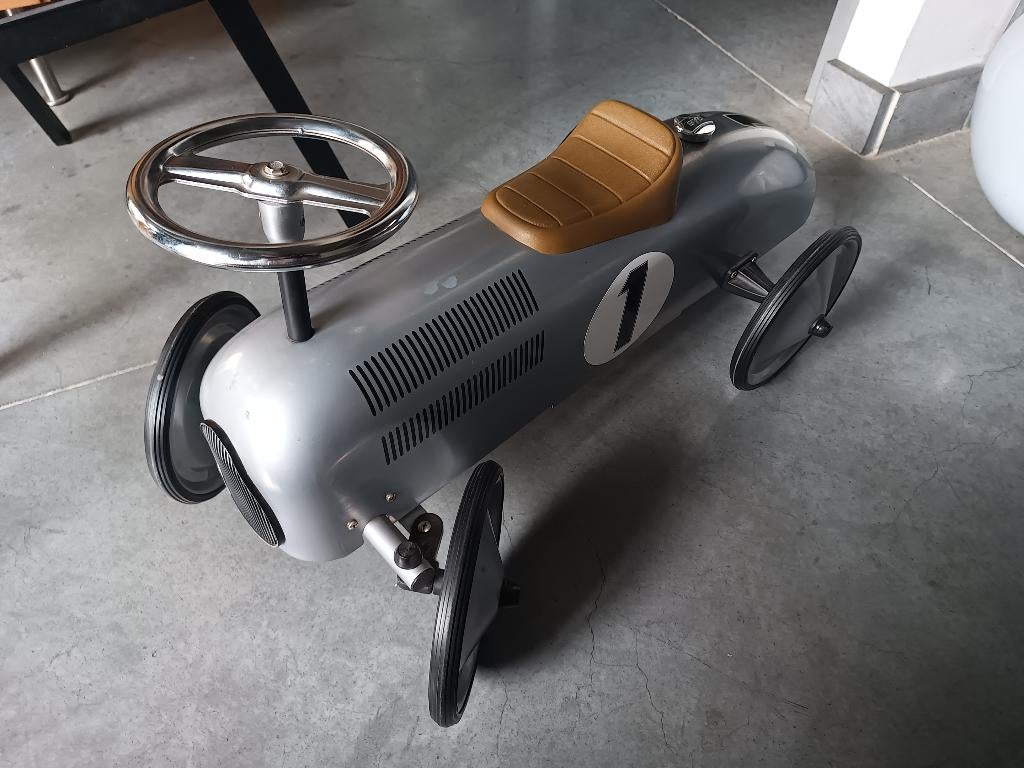 Metalen Retro Racewagen, Ophalen, Zo goed als nieuw