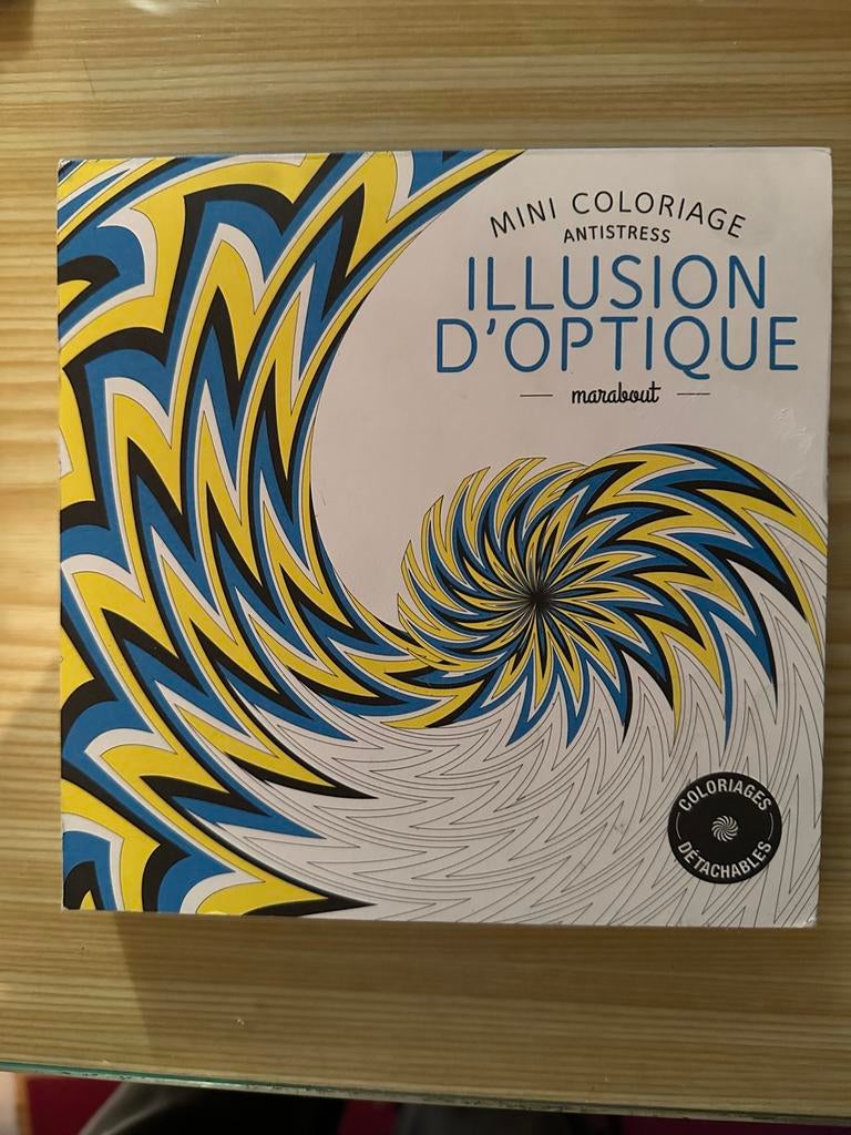 Mini coloriage antistress, illusion d’optique, Ophalen of Verzenden, Zo goed als nieuw