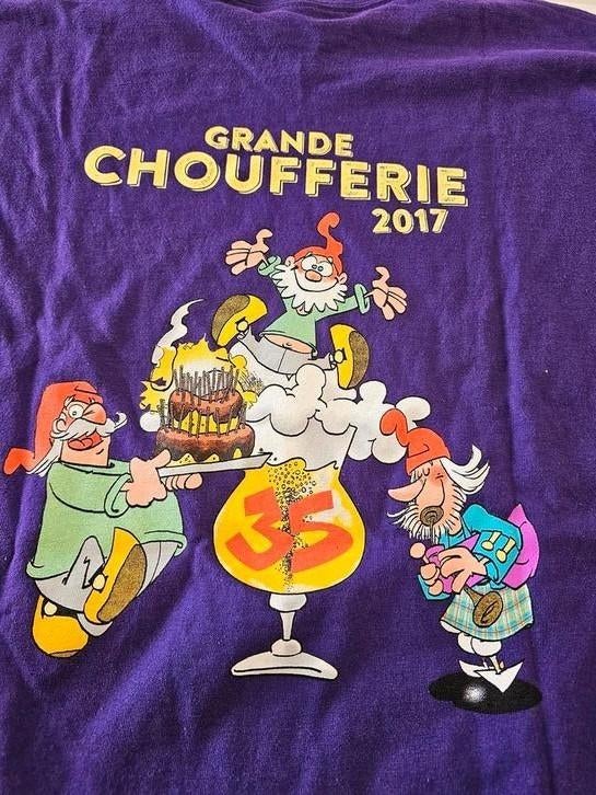 T-shirt ter herdenking van "Grande Choufferie 2017", Verzamelen, Biermerken, Ophalen of Verzenden, Zo goed als nieuw