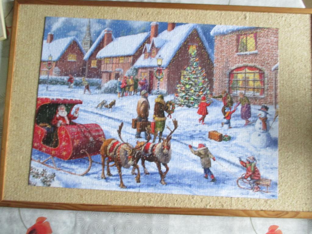 puzzel kerstvakantie 1000, Ophalen of Verzenden, 500 t/m 1500 stukjes, Zo goed als nieuw, Legpuzzel