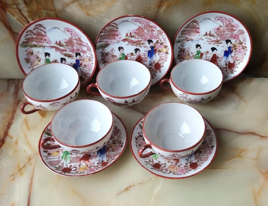 Service de collection vintage rare, FB Japon 1950-60, Antiquités & Art, Envoi