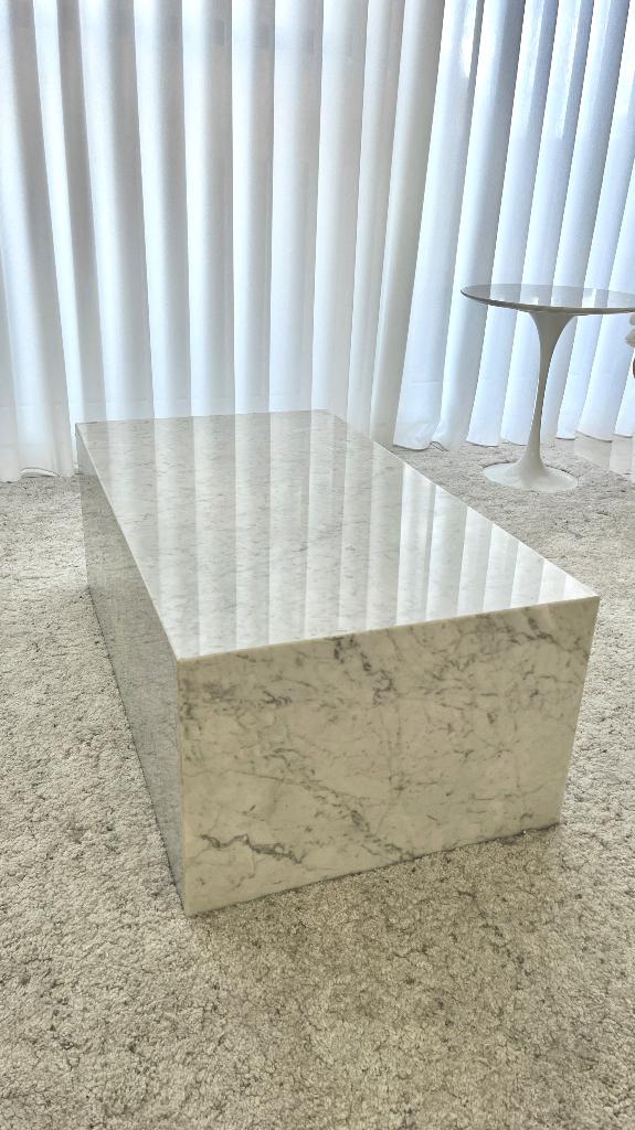 Carrara Marmer salontafel., Huis en Inrichting, Tafels | Salontafels, Ophalen, Overige materialen, 50 tot 100 cm, Nieuw
