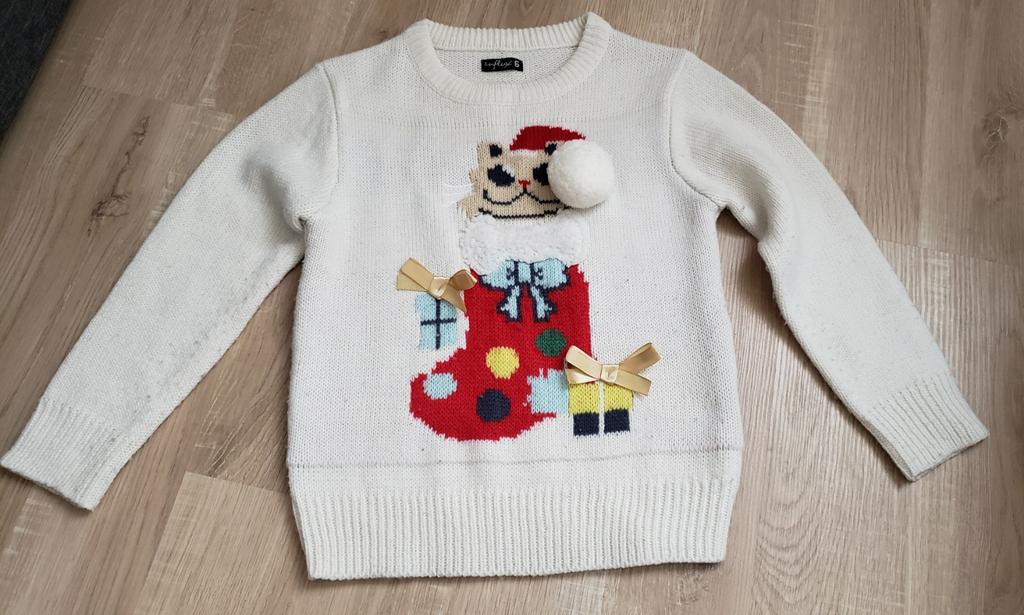 Pull de Noël, 6 ans, T116, Garçon ou Fille, Enlèvement ou Envoi, Pull ou Veste, Influx