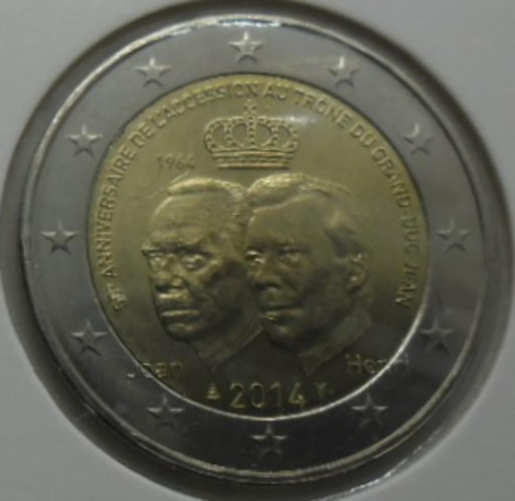 2 euro commémorative 2014 Luxembourg "50 ans trône", Timbres & Monnaies, Monnaies | Europe | Monnaies euro, Envoi, Luxembourg