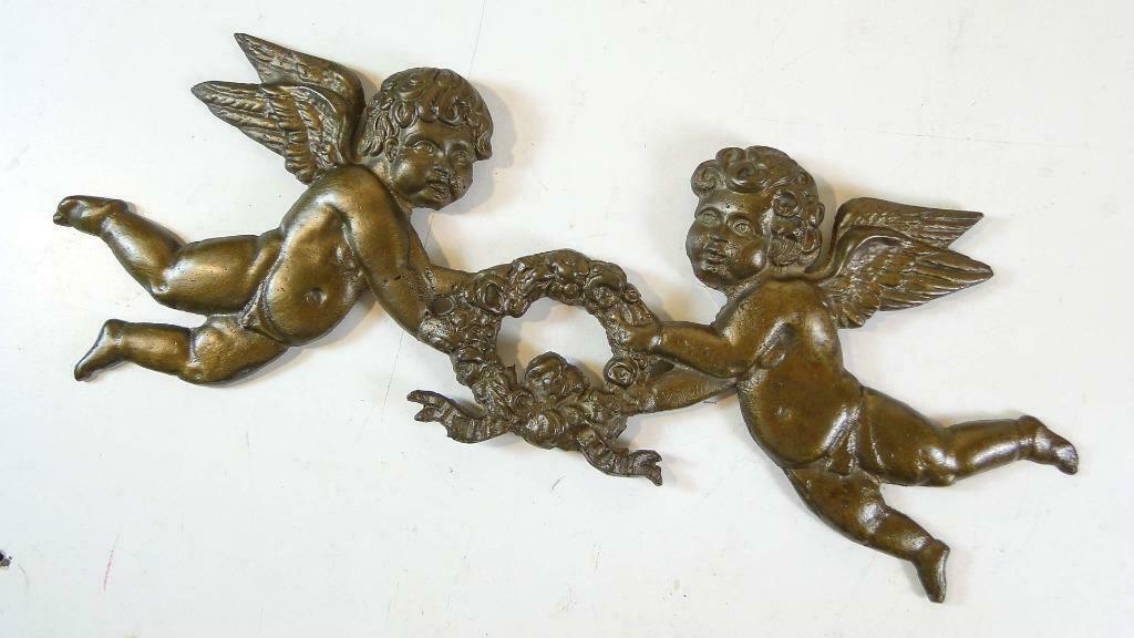 putti - anges - angelots, Antiquités & Art, Enlèvement ou Envoi, Bronze