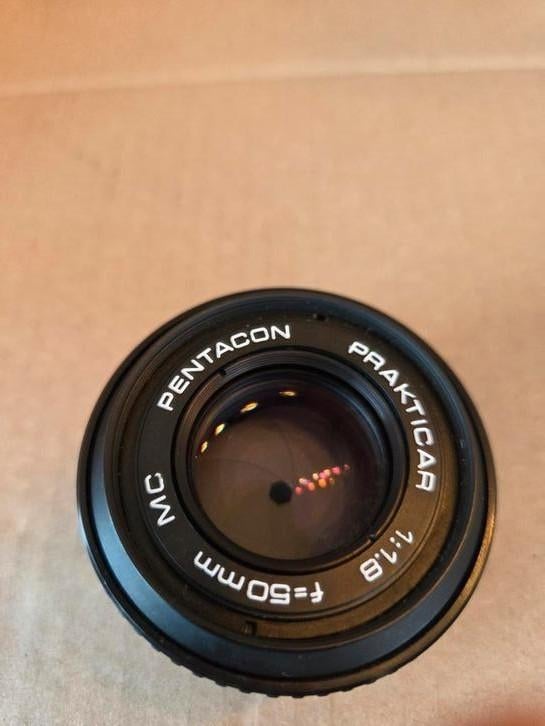Pentacon Prakticar lens 50mm 1:1.8, Audio, Tv en Foto, Ophalen of Verzenden, Gebruikt