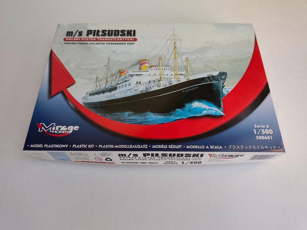 1/500 Mirage Hobby M/S Pilsudski, Hobby & Loisirs créatifs, Modélisme | Bateaux & Navires, Enlèvement ou Envoi, Neuf, 1:200 ou moins