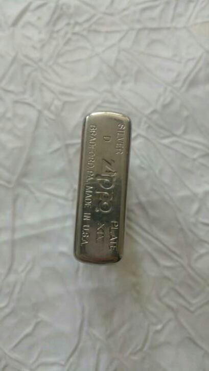 Zippo Philips Morris Silver Plate D XIV 39, Verzamelen, Ophalen of Verzenden, Gebruikt