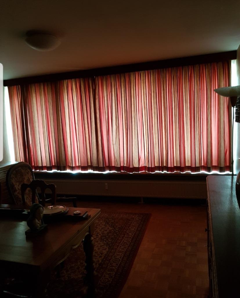 Rideaux 4,55 m x 1,90 m, 200 cm ou plus, Rouge, Comme neuf, 150 à 200 cm