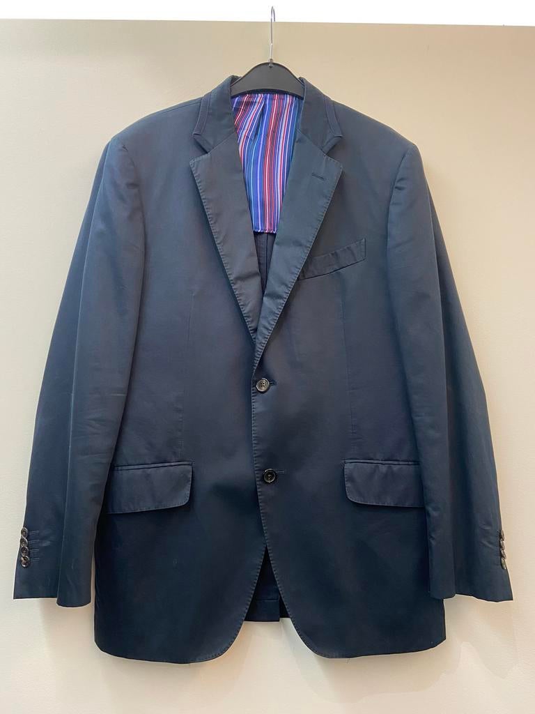 Etro Milano blazer Maat 52 blauw - zeer goed, Maat 52/54 (L), Blauw, Ophalen of Verzenden, Zo goed als nieuw