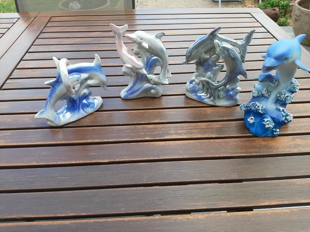 Lot de statues dauphins, Collections, Enlèvement ou Envoi, Comme neuf