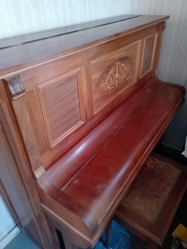 Piano P.Benkens, Musique & Instruments, Pianos, Enlèvement, Utilisé, Brun, Piano