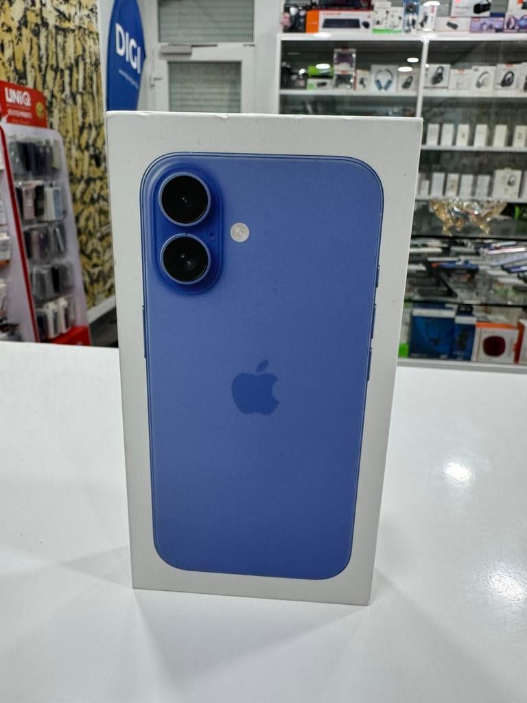Verzegelde iPhone 16 Ultramarijn 128 GB, Ophalen, Nieuw, IPhone 16