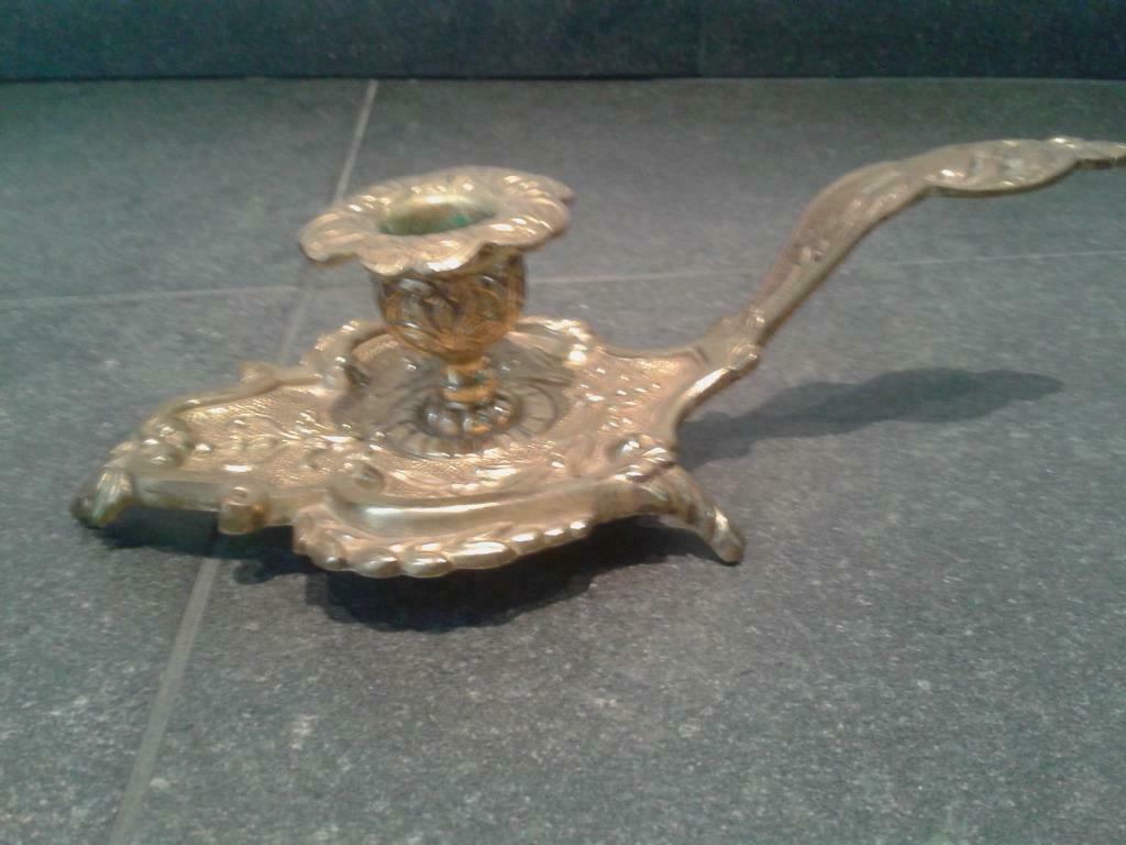 kaarshouder - kandelaar - aladin, Antiek en Kunst, Ophalen