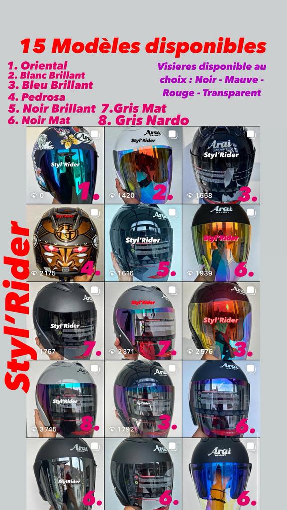 Casque arai neuf jamais porte avec etuie de S a XXL, Ophalen of Verzenden, S