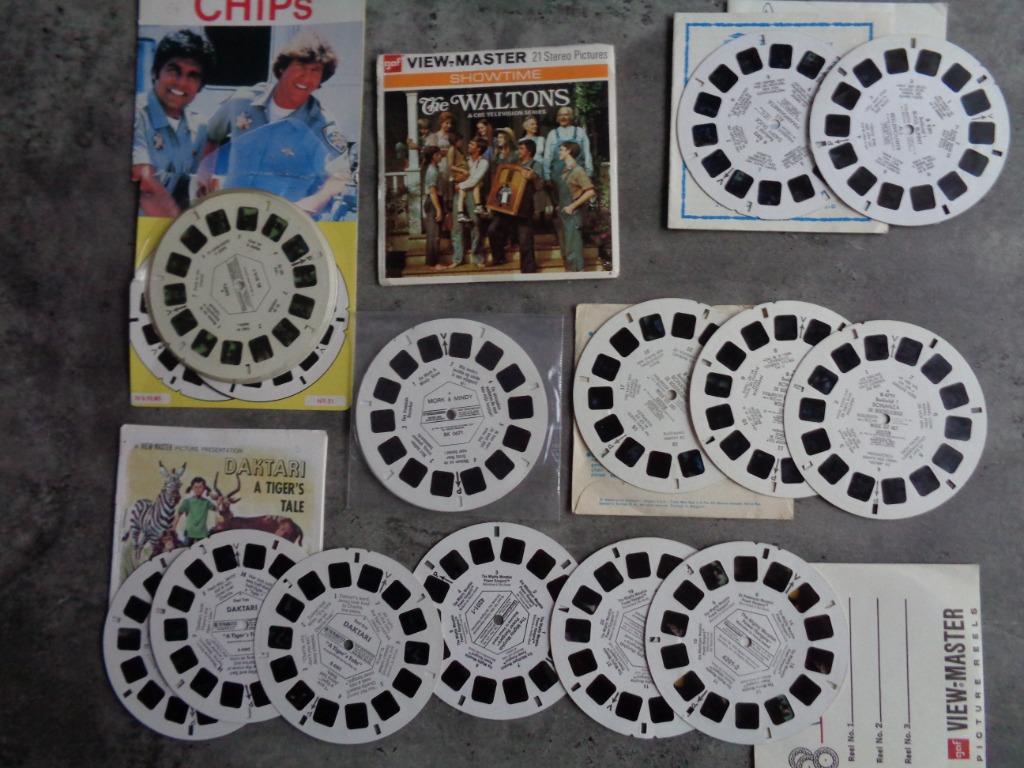 Lot VIEW MASTER : REELS, 5X, THE WALTONS, très rare, etc., Envoi