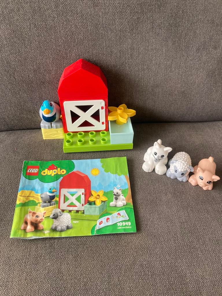 Lego Duplo 10949prend soin des animaux de la ferme commeneuf, Enlèvement ou Envoi, Comme neuf, Ensemble complet, Duplo
